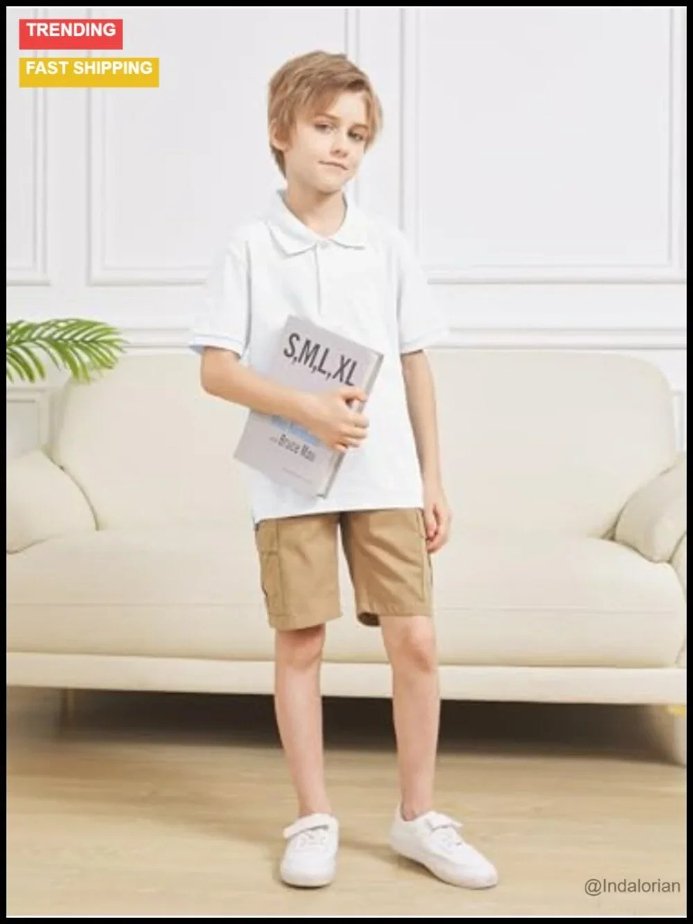 3-Pack Boys Cotton Polo Shirt Uniform Short Sleeve School Shirts